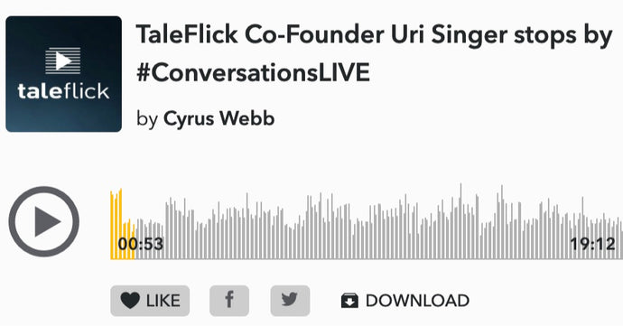 TaleFlick Co-Founder Uri Singer stops by #ConversationsLIVE